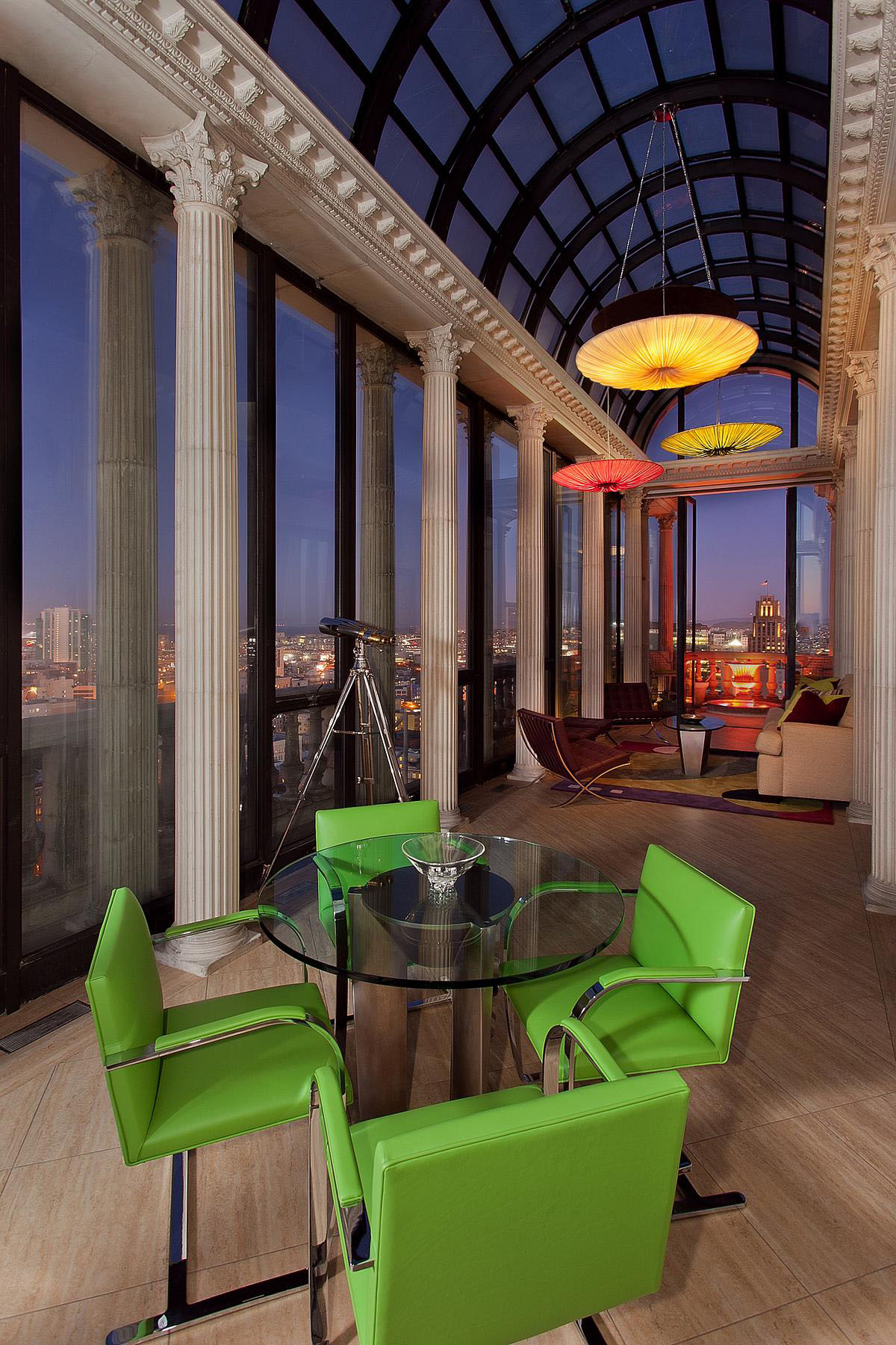 Exquisite Penthouse Atop The Art Deco Hamilton Building In San