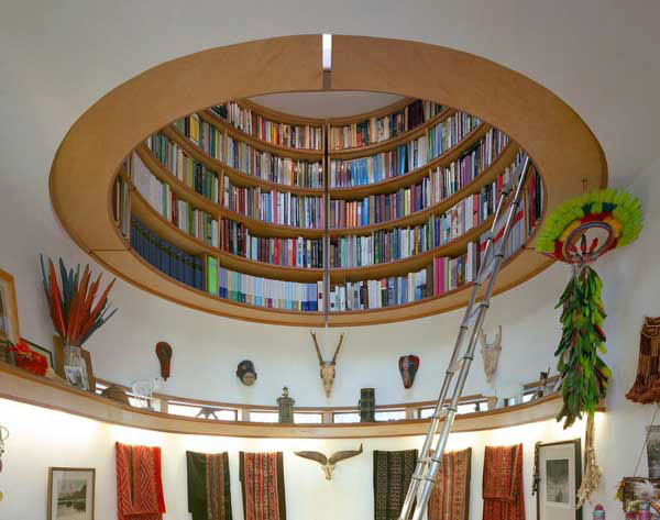 round bookshelf plans