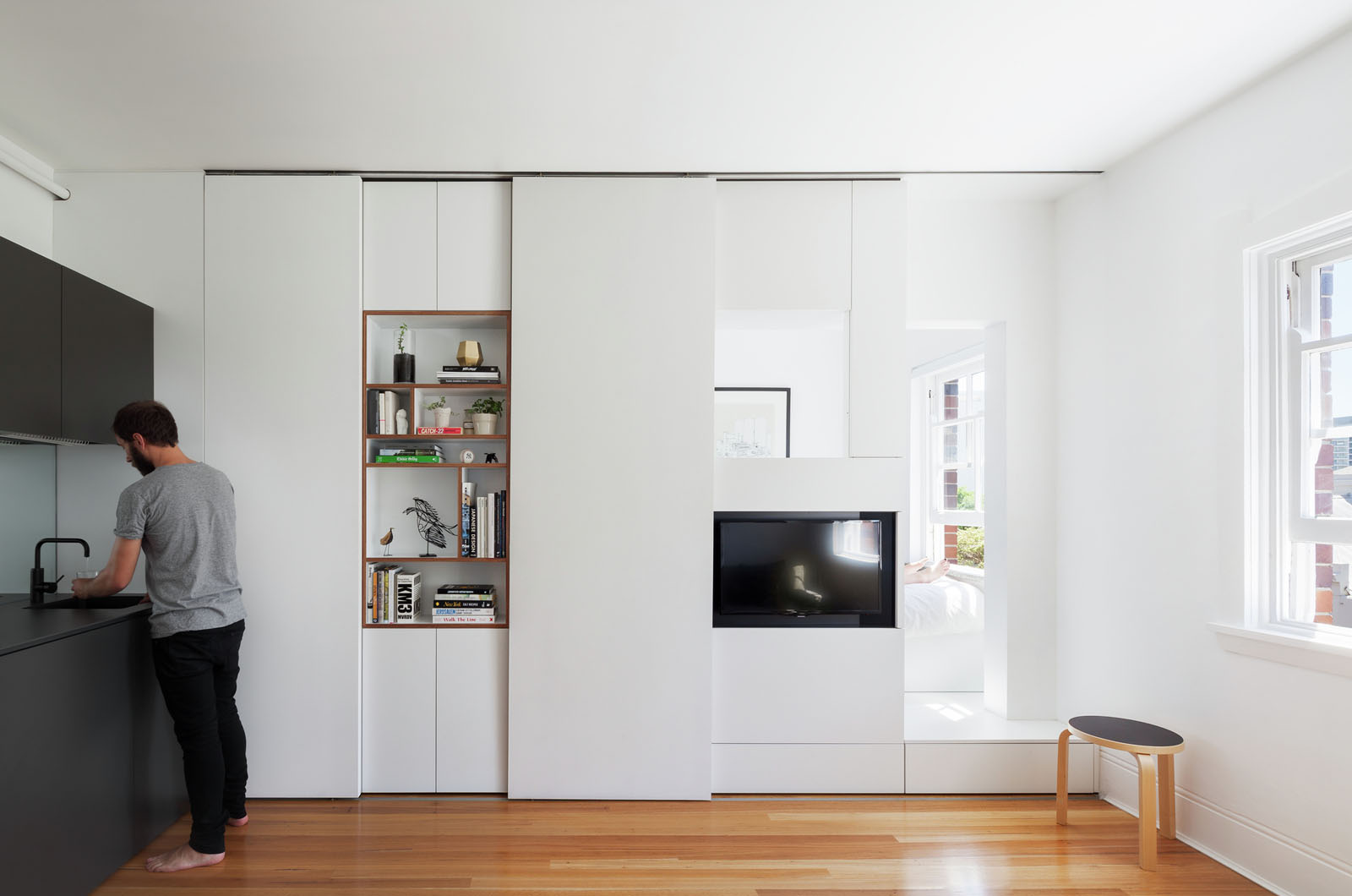 Minimalist Inner City Micro Apartment With Smart Functional Design