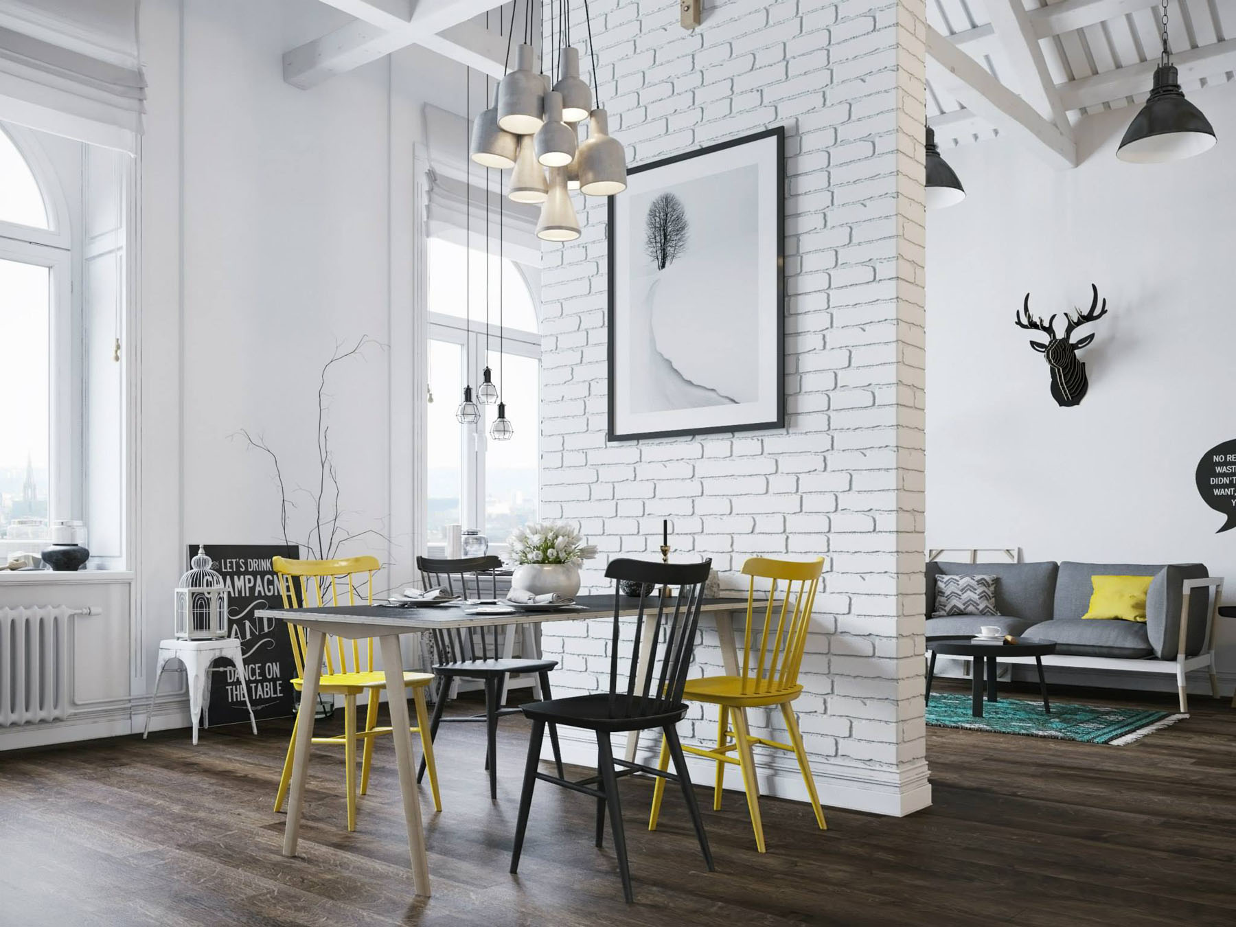 Small Modern Loft In Prague With Scandinavian Style Decor | iDesignArch