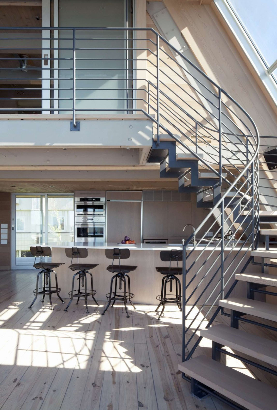 Three Storey A-Frame Vacation Beach House | iDesignArch | Interior
