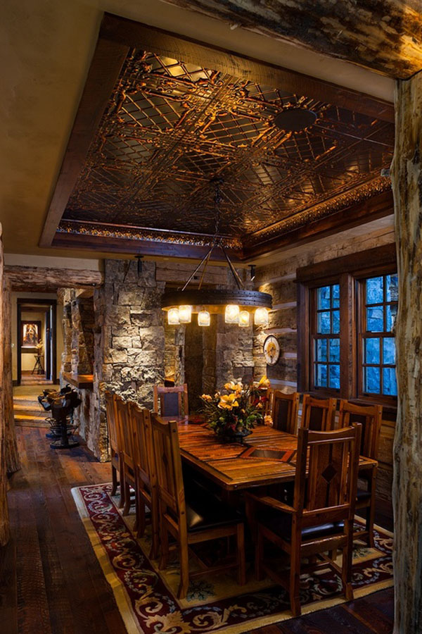 Old West Inspired Luxury Rustic Log Cabin In Big Sky Montana