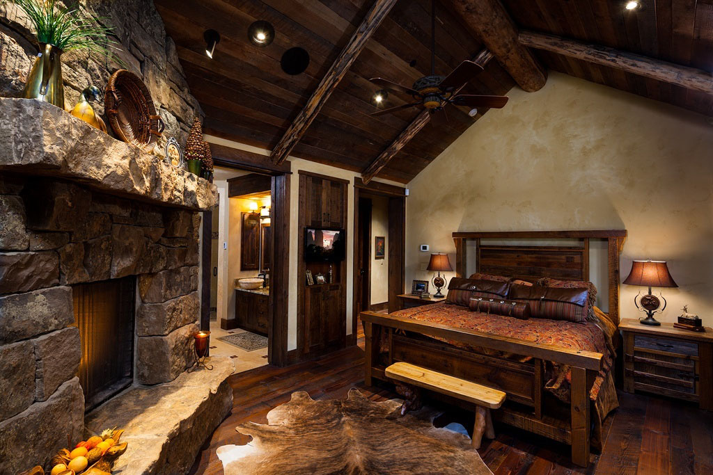 Old west inspired luxury rustic log cabin in big sky montana ... Luxury chalet idées