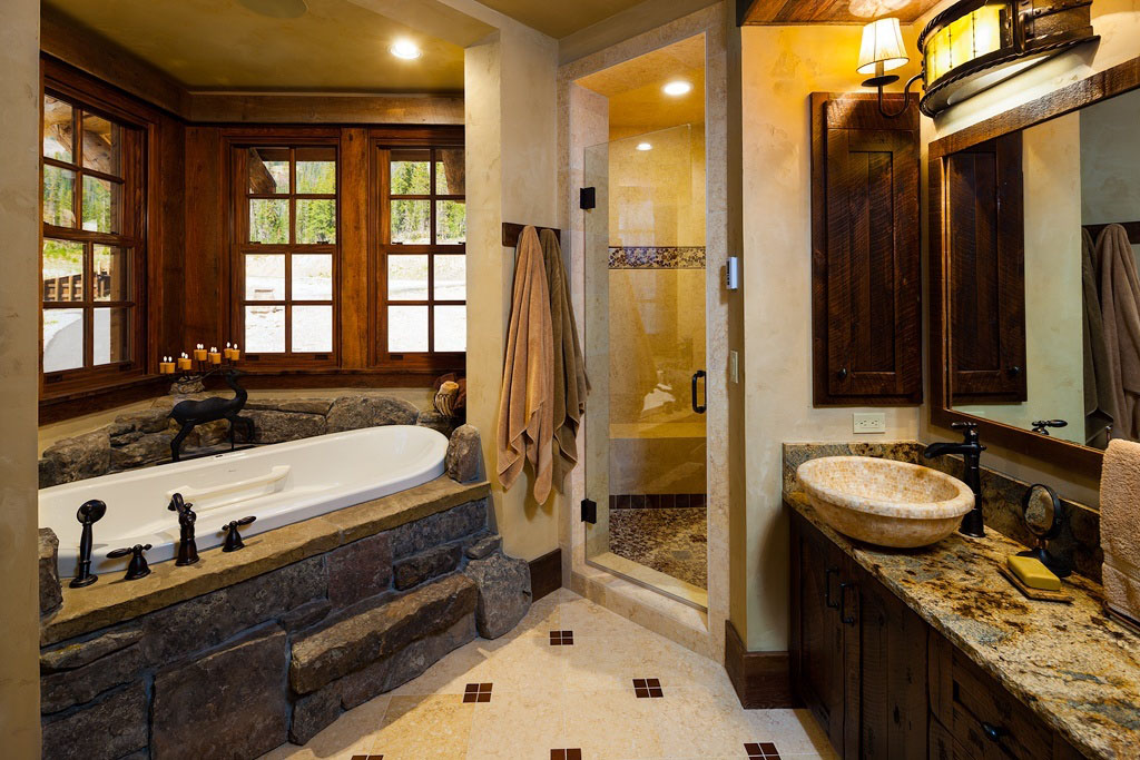Old west inspired luxury rustic log cabin in big sky montana ... Luxury chalet idées