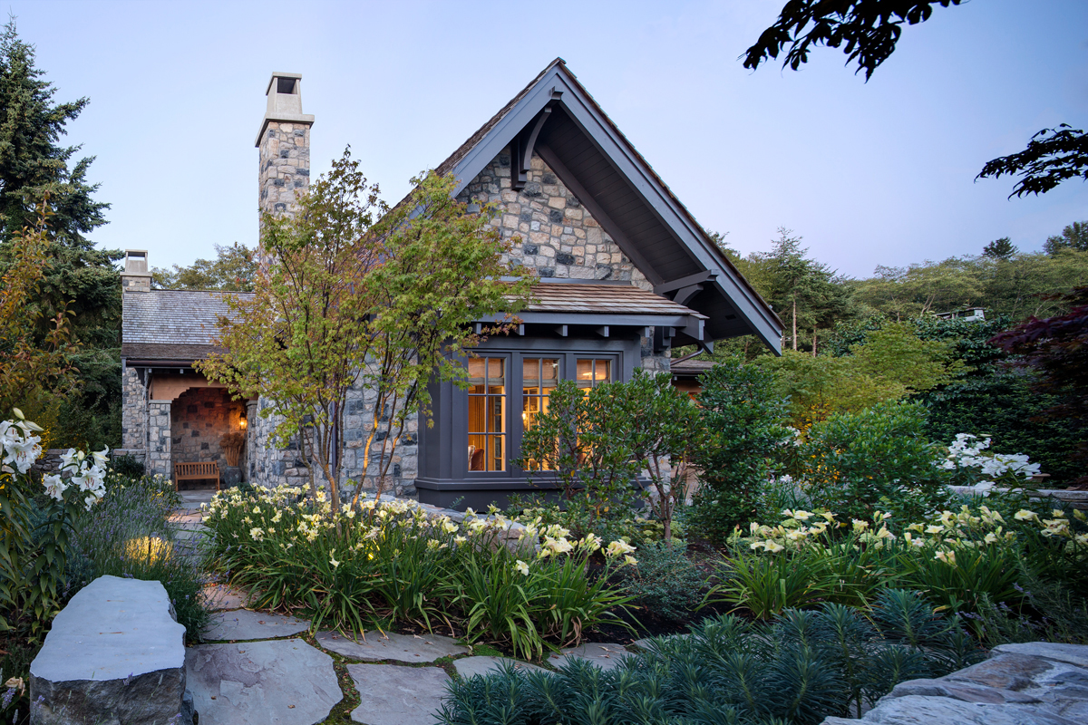 Elegant City Stone Cottage In Lush Garden Setting IDesignArch elegant-city-stone-cottage-in-lush-garden-setting-idesignarch
