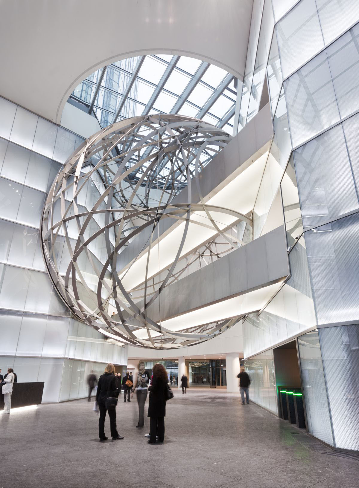 Deutsche Bank Steel Sphere In Frankfurt | iDesignArch | Interior ...