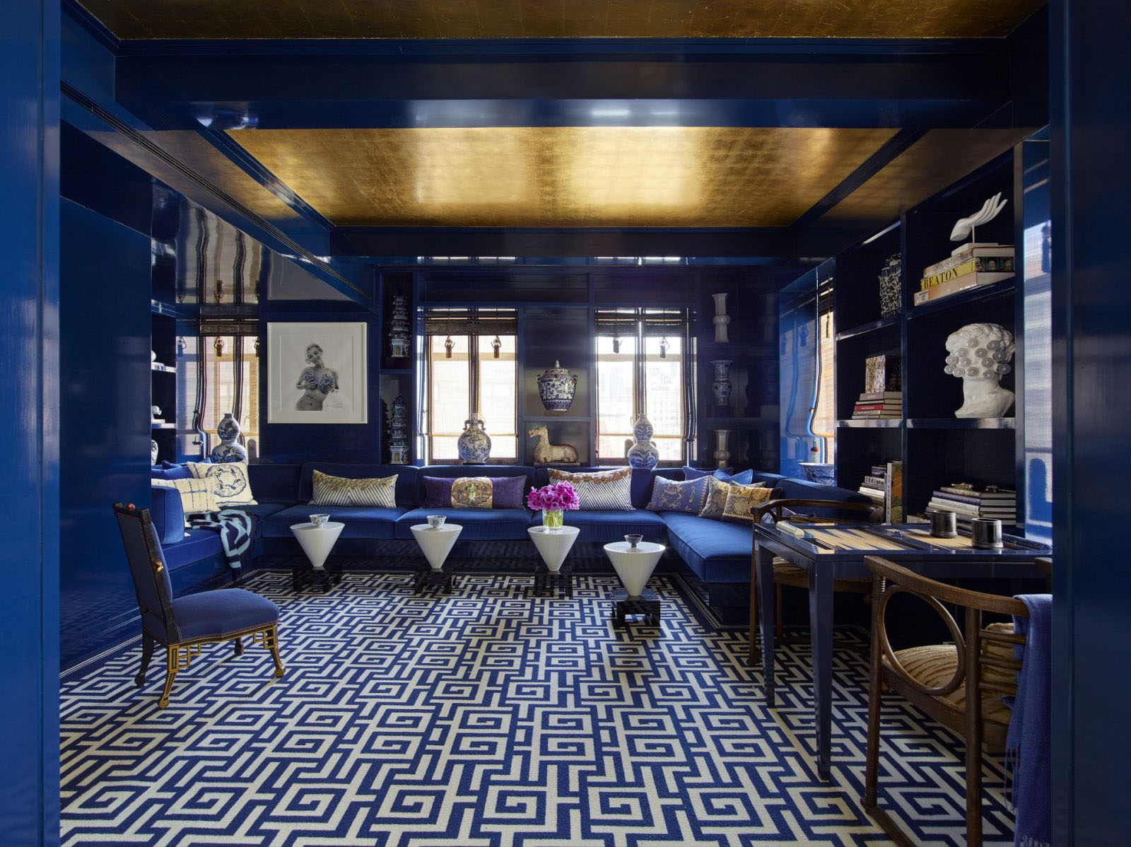 Park Avenue Apartment Bold Interior Decor By Kelly Behun | iDesignArch