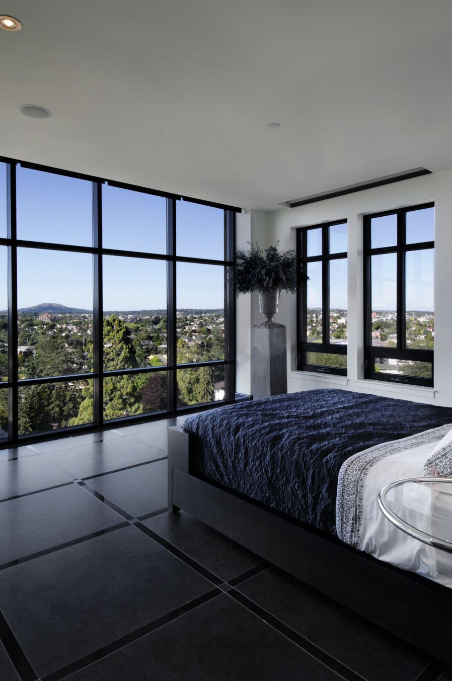 apartment luxury penthouse interior victoria bedroom bc windows modern smith designs idesignarch window