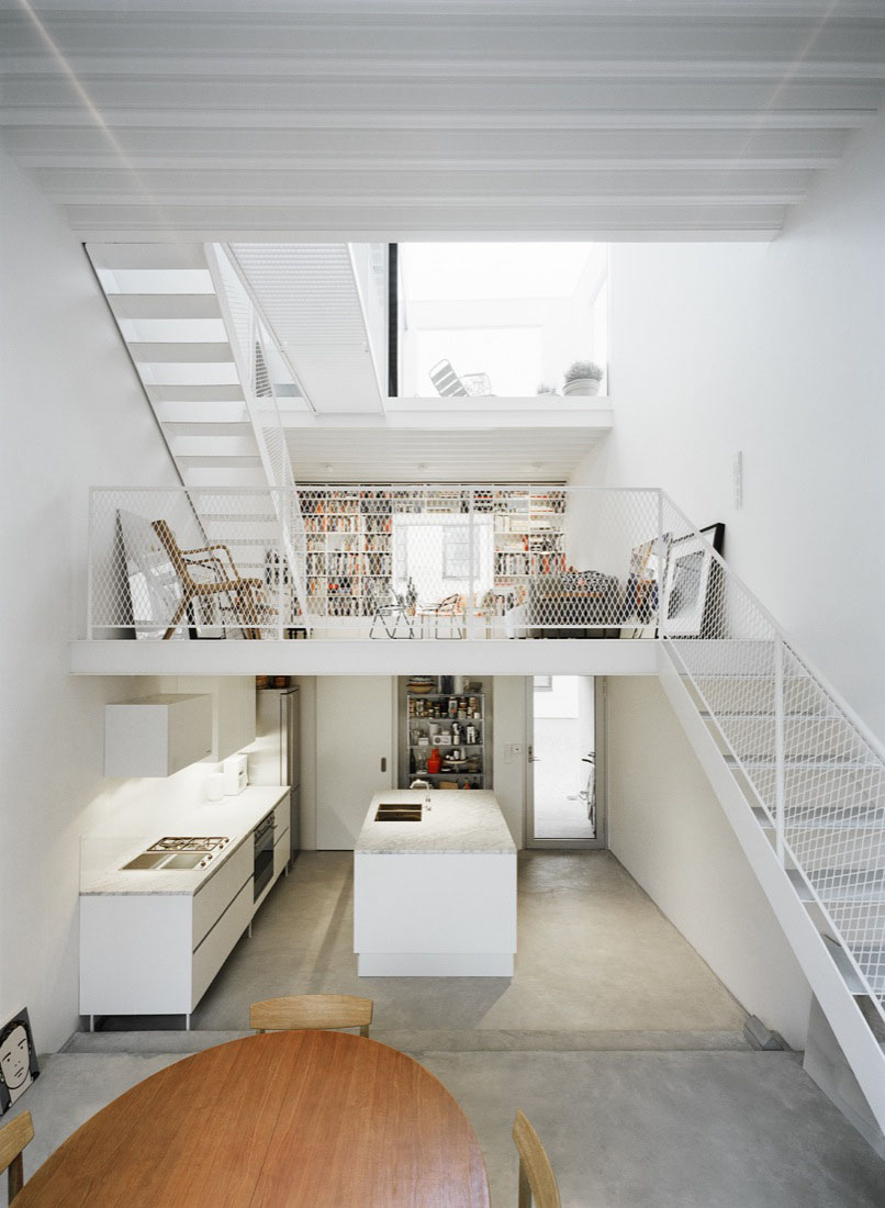 Minimalist Townhouse Between Old Buildings | iDesignArch | Interior