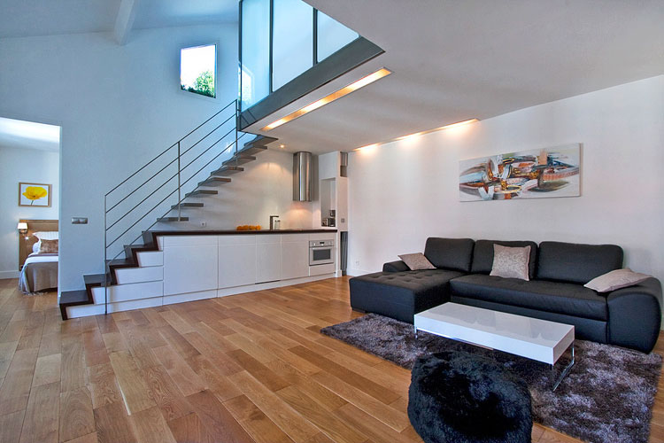 Modern Duplex Apartment Design In Paris | iDesignArch | Interior ...