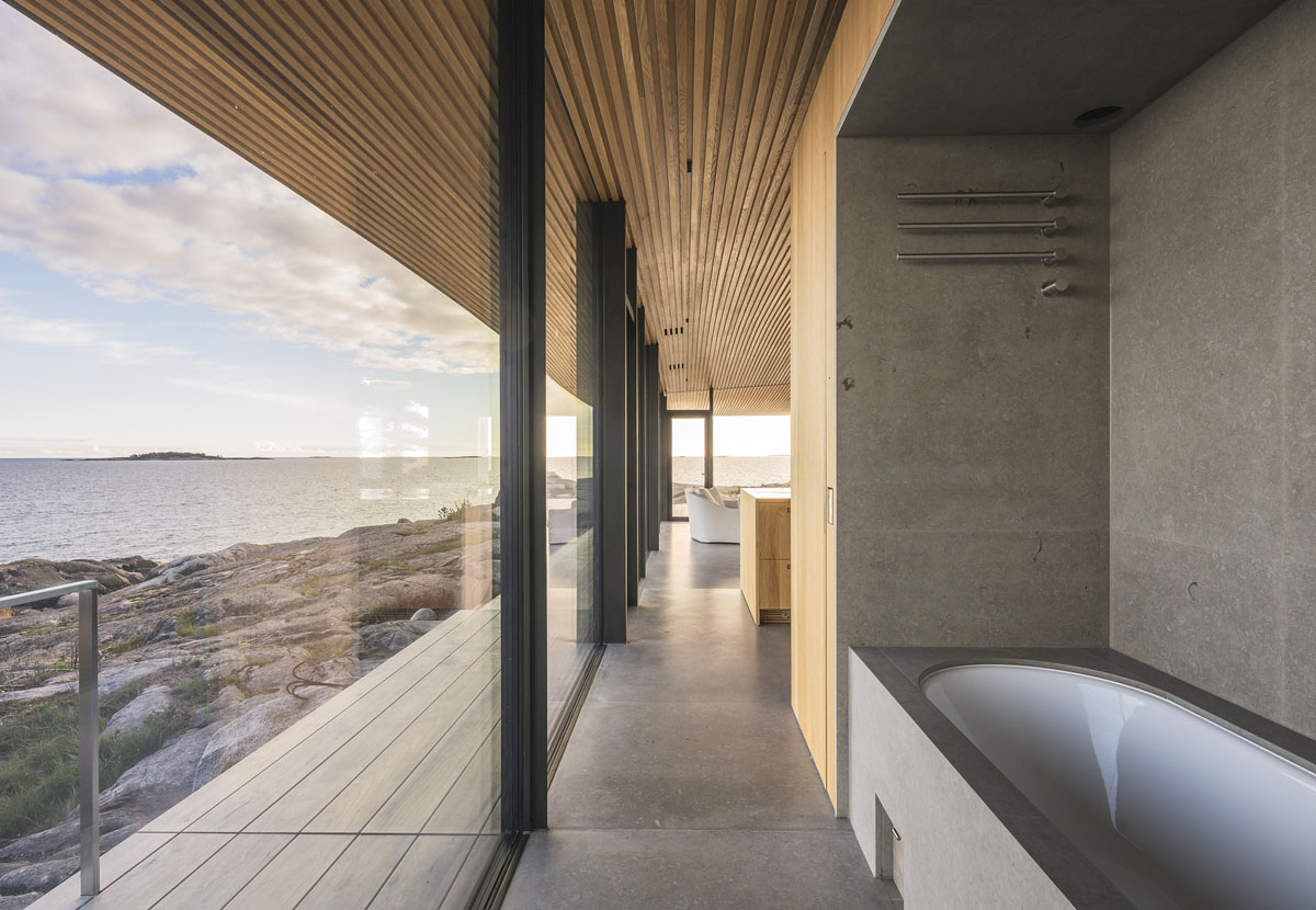 Modern Sea Front Summer Glass House In Finland | iDesignArch | Interior
