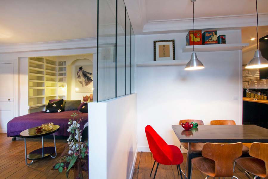 Paris Studio Apartment Merges Classic Contemporary With Minimalism