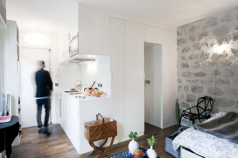 Cozy 215 Square Foot Studio Flat In Paris | iDesignArch | Interior Design, Architecture ...