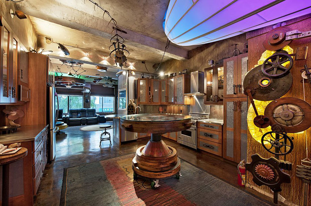 Retro-Futuristic Steampunk Loft Apartment In New York | iDesignArch