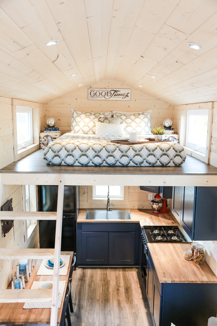 Tiny Dream Home On Wheels With Two Sleeping Lofts