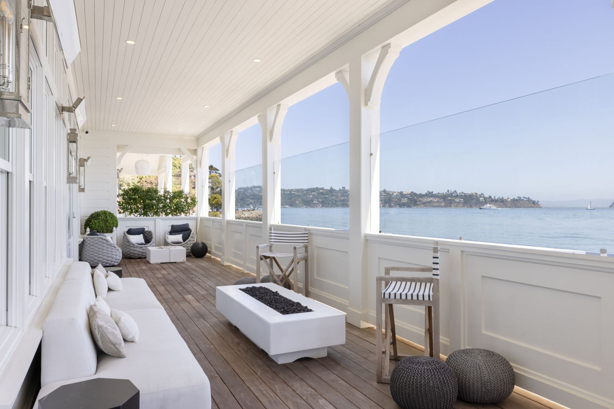 Colonial Home with Ocean Front Covered Deck
