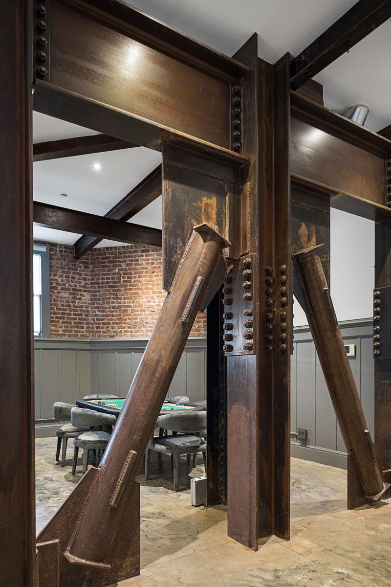 Condo with Steel Beams