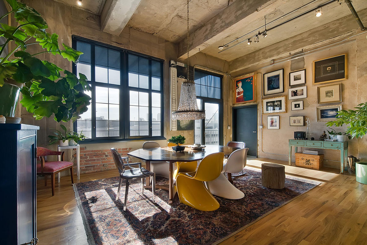 Stylish Flour Mill Loft In Denver.