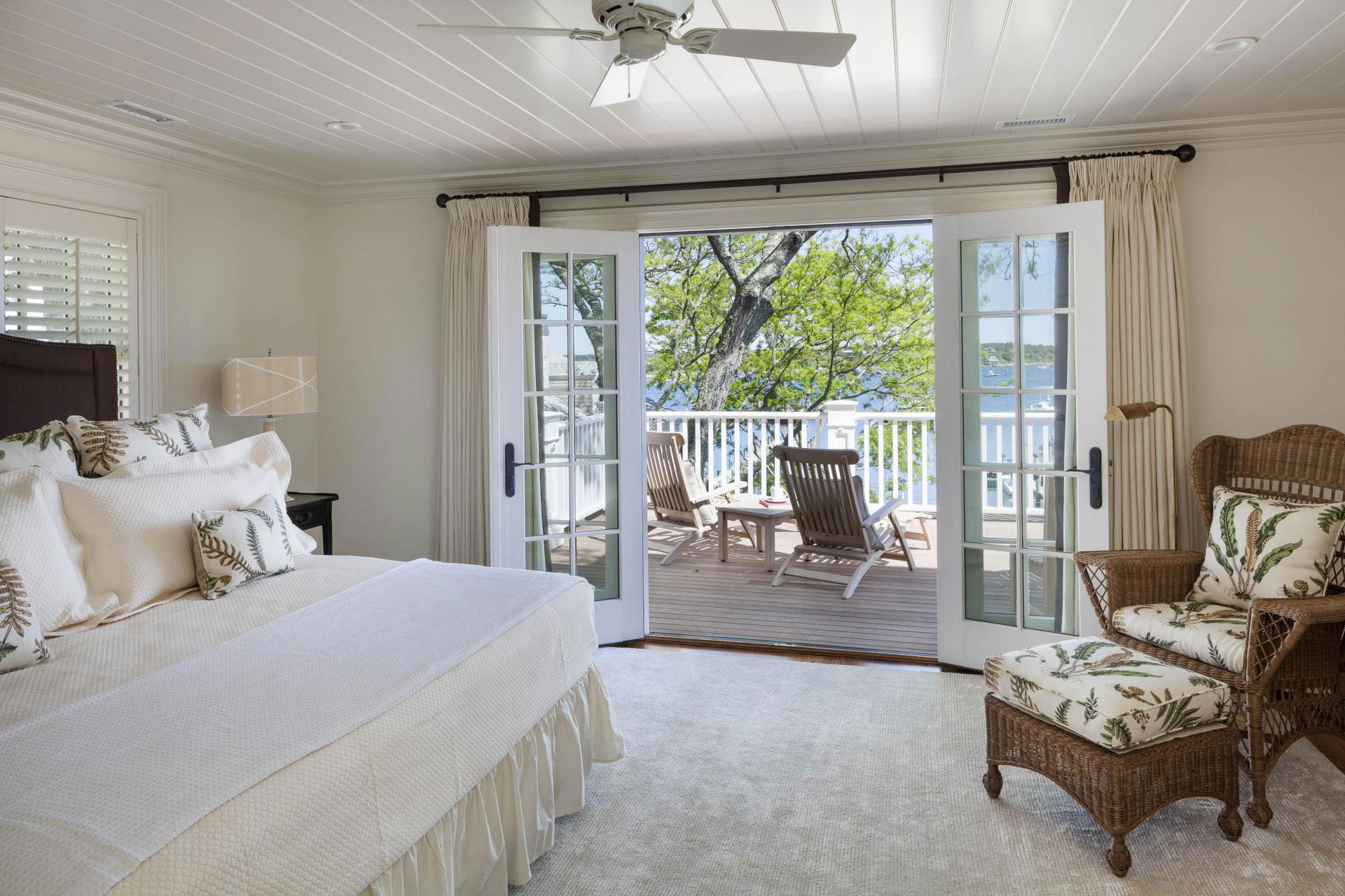 Master Bedroom with Balcony and Water View