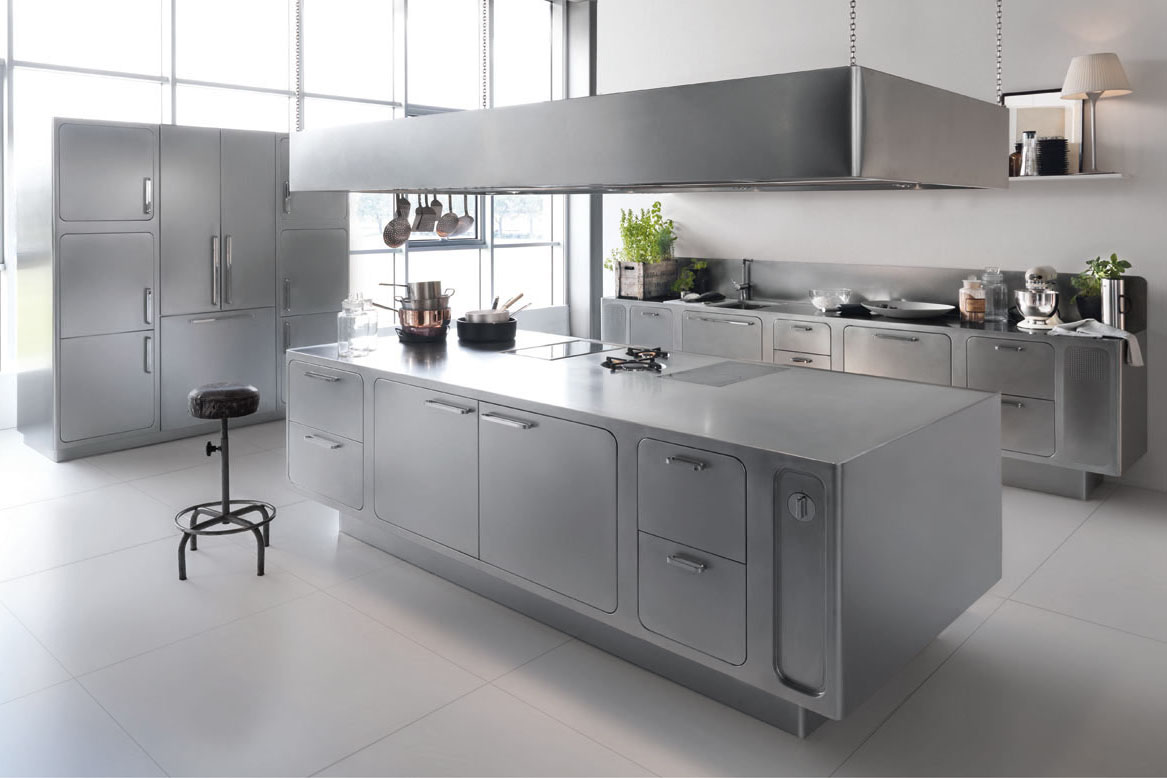 Italian Designed Ergonomic And Hygienic Stainless Steel Kitchen Idesignarch Interior Design