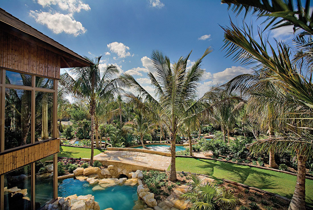 Swimmable Water Gardens and Private Lagoon Plunge Pool