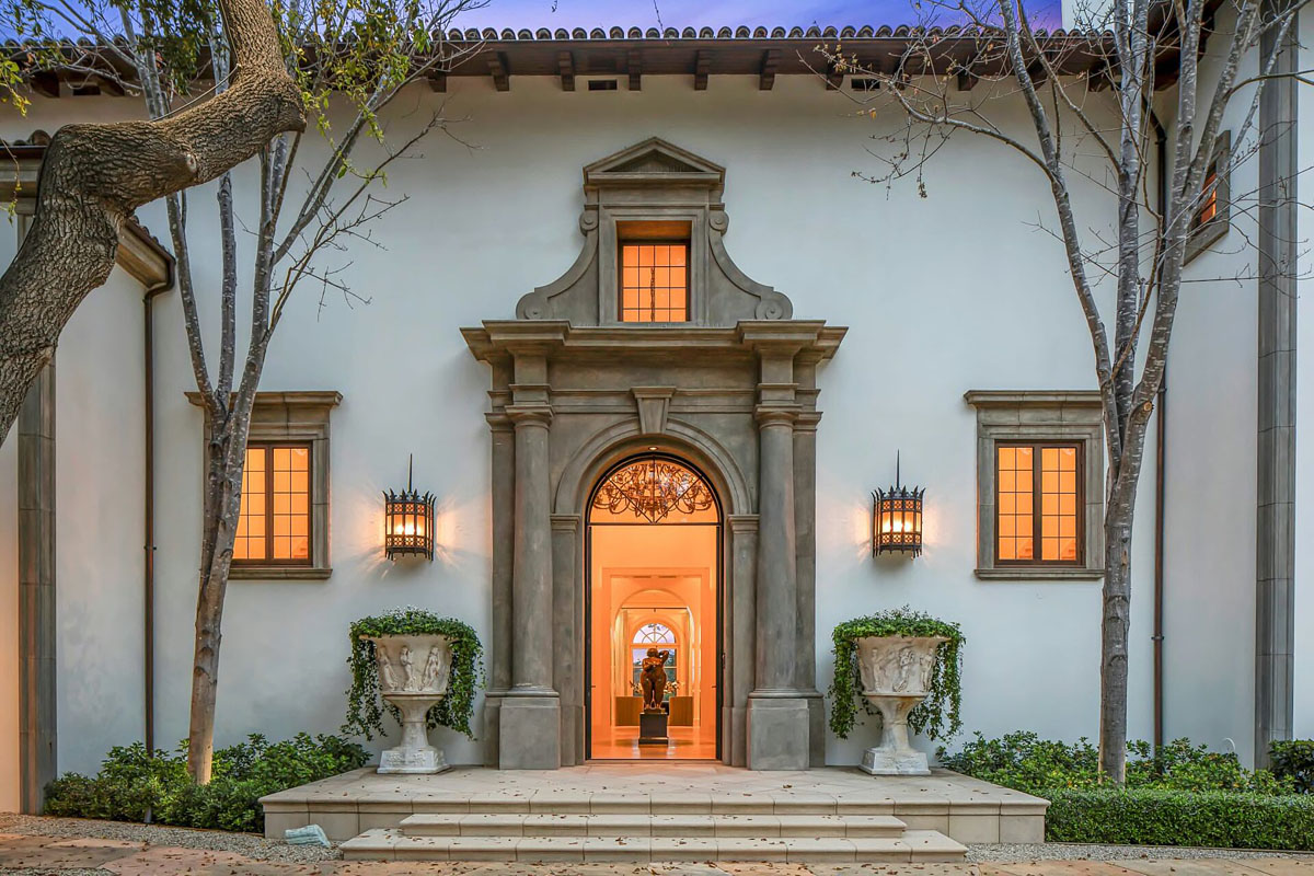 Mediterranean-Style Arched Front Door