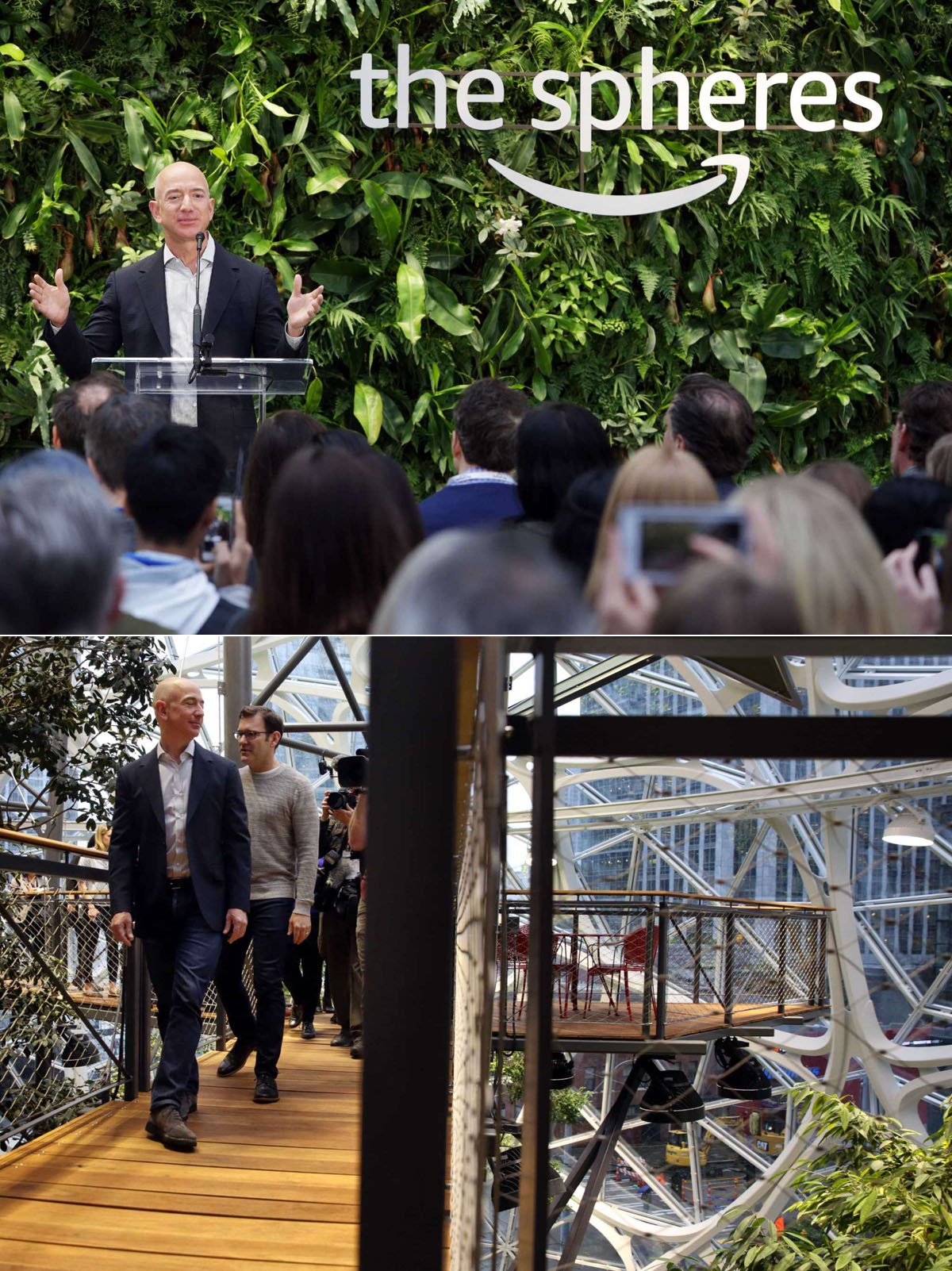 Jeff Bezos’ Amazon Spheres Glass Building