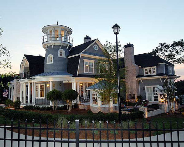 Traditional Shingle Style Classic American Cottage With