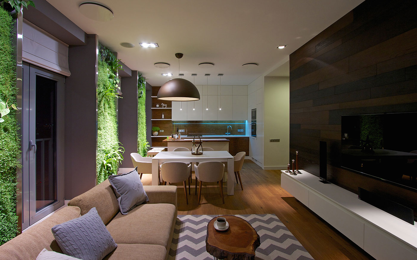 Apartment-Green-Walls_10 | iDesignArch | Interior Design, Architecture &  Interior Decorating eMagazine