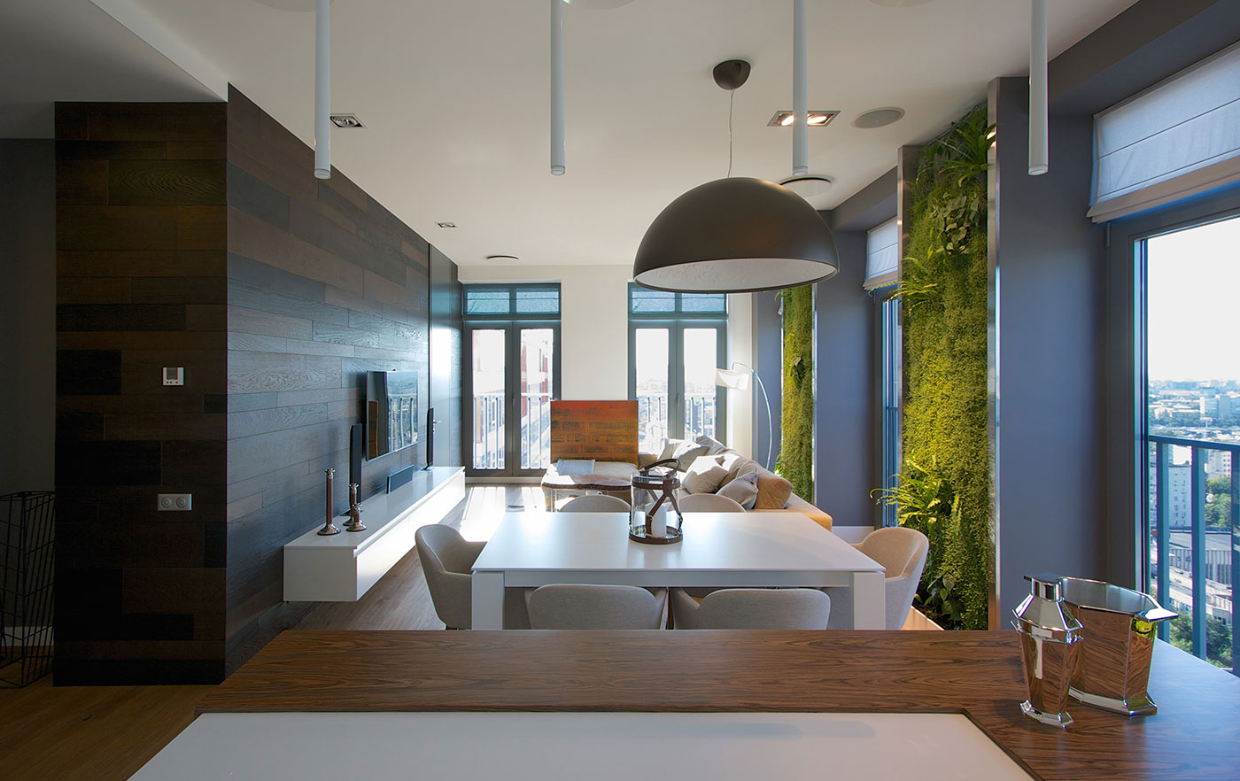 Apartment-Green-Walls_2 | iDesignArch | Interior Design, Architecture &  Interior Decorating eMagazine
