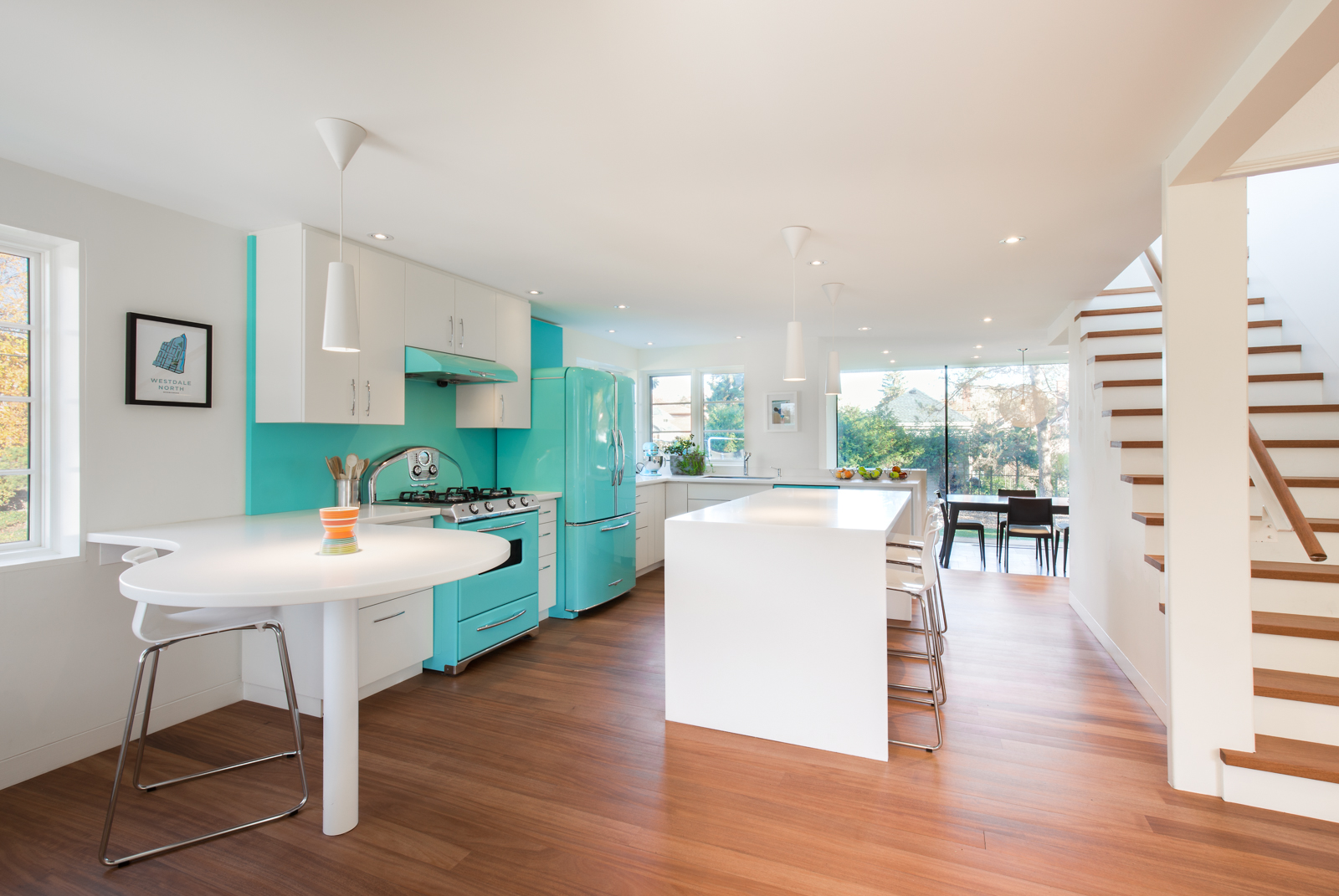 Retro Turquoise Kitchen Design