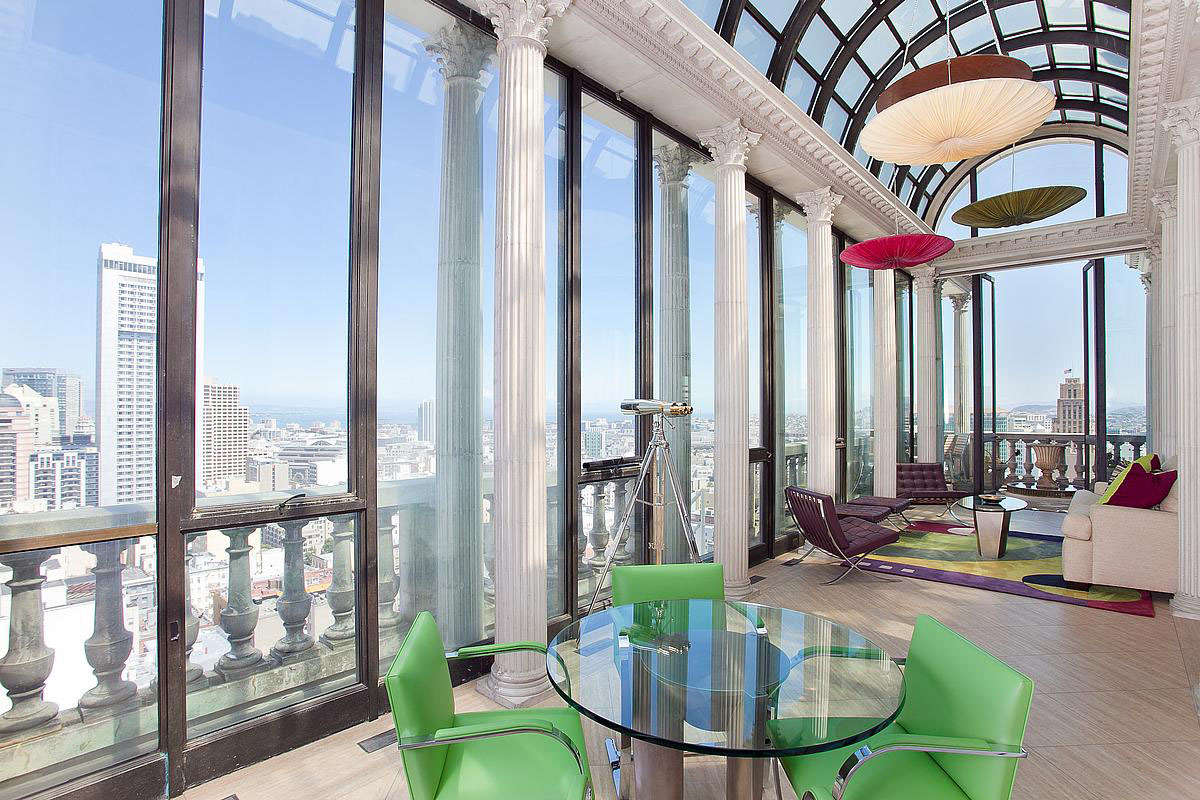 Exquisite Penthouse Atop The Art Deco Hamilton Building In San