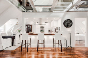 White Modern Apartment Kitchen