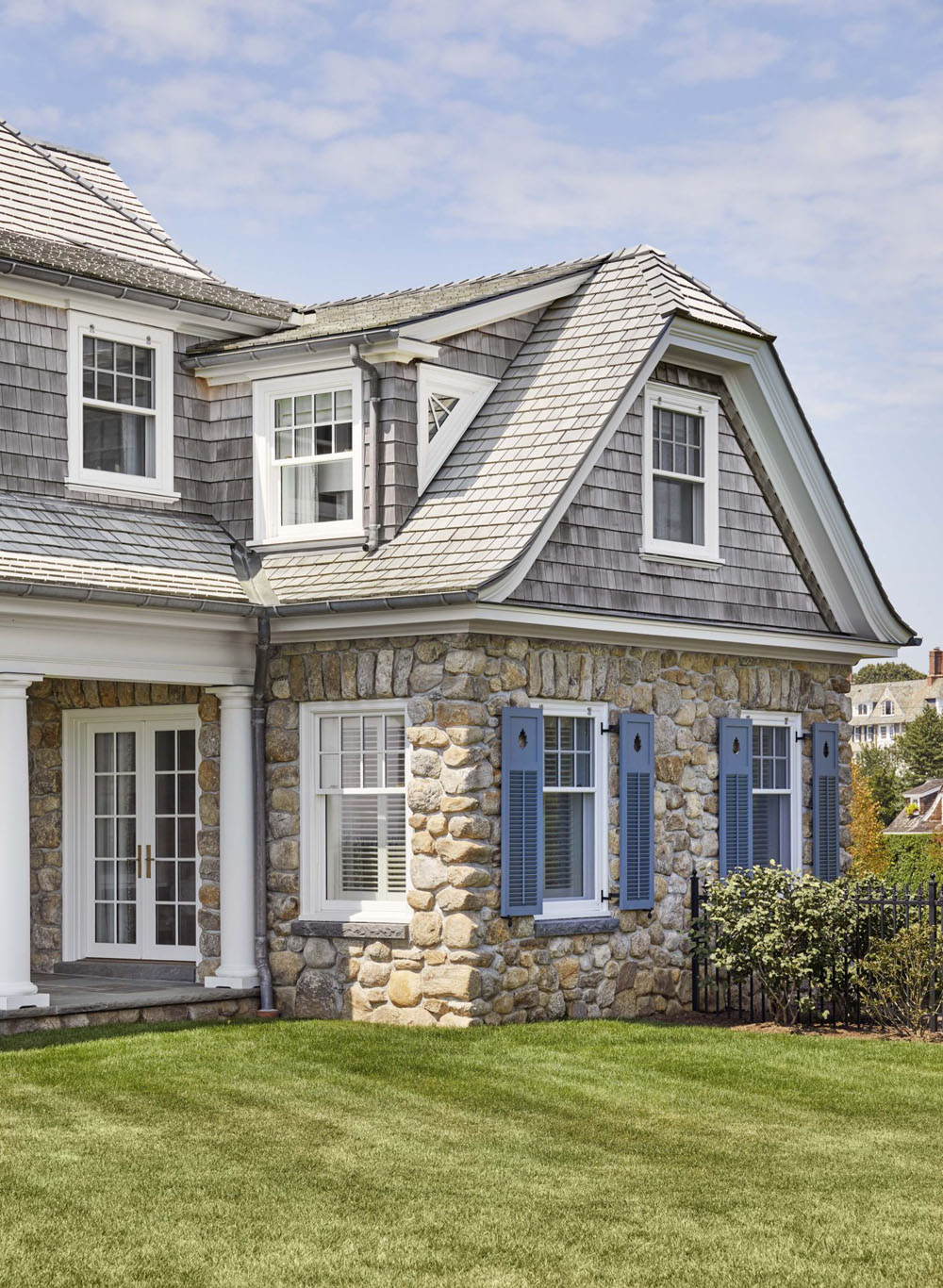 Stone House with Shutters