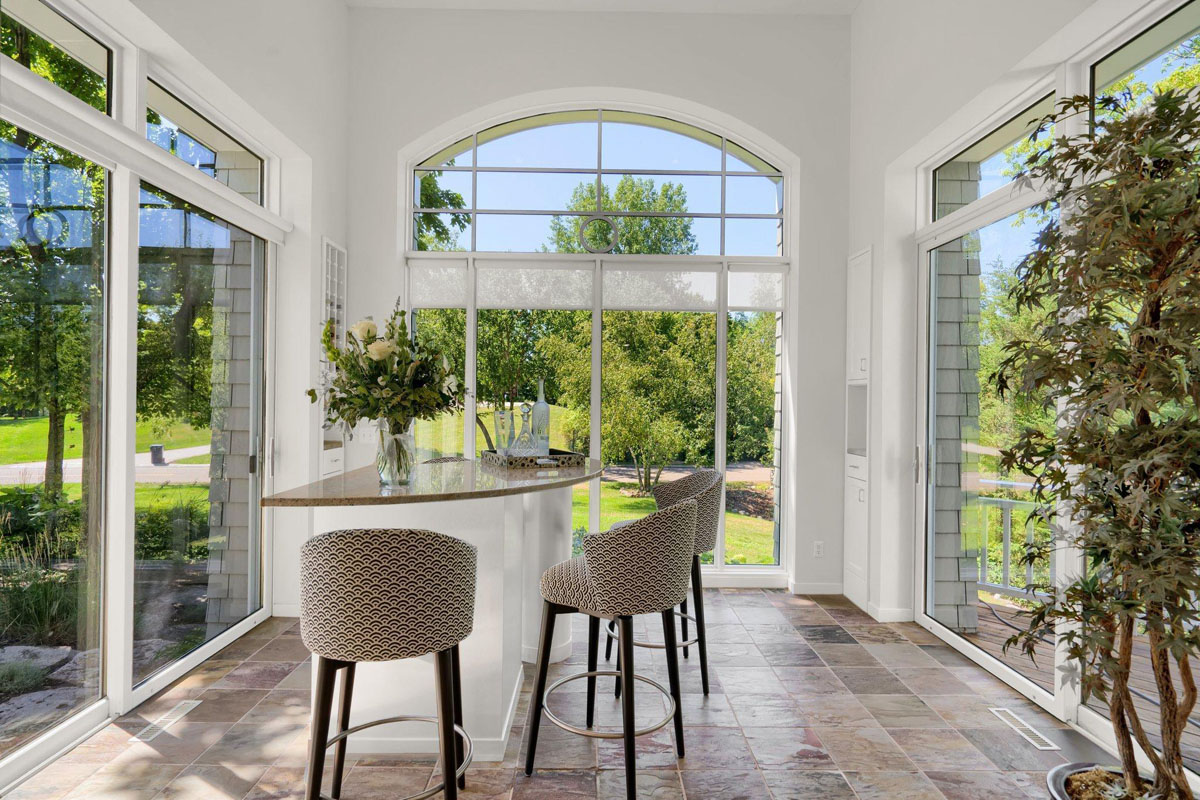 Sunroom with Home Bar