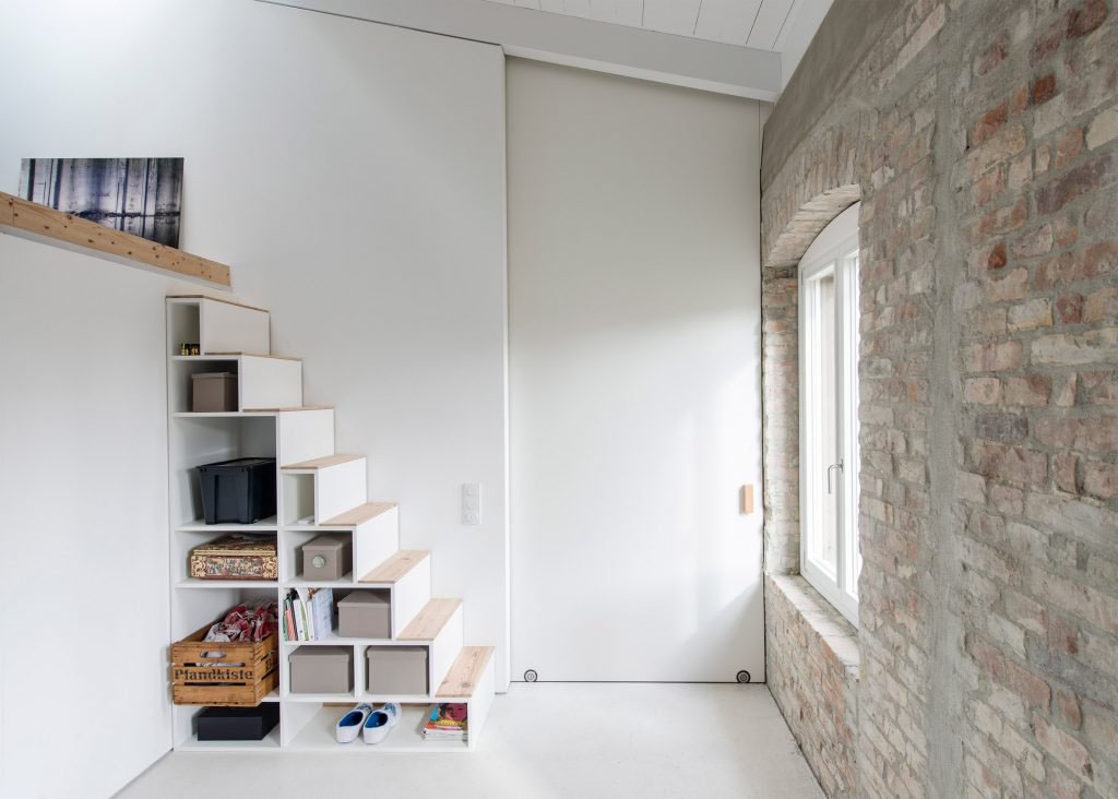 Modern under the stairs storage