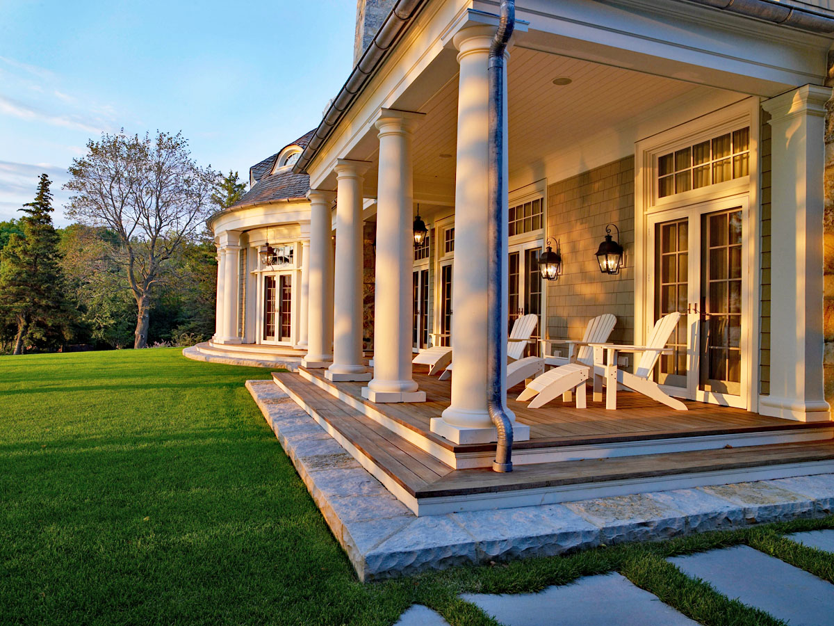 Elegant Porch with Classical Colonnades