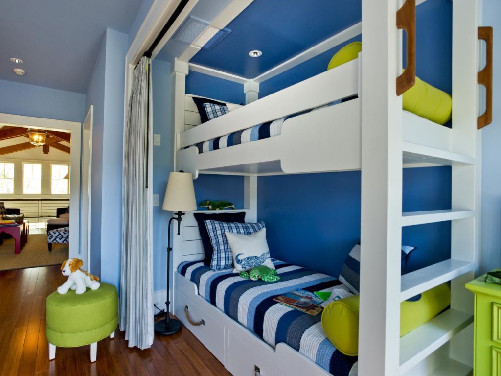 Bunk Bed Niche With Happy BeachInspired Color Palette iDesignArch