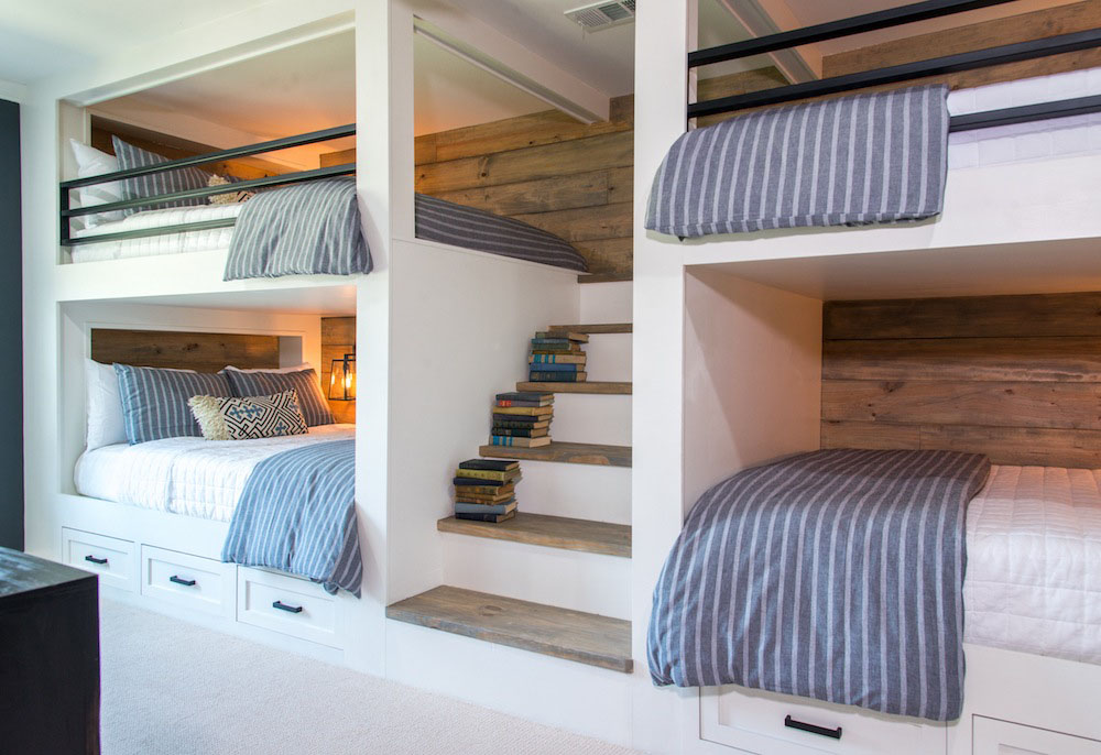 queen size bunk beds with stairs