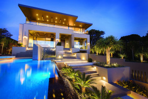 Luxury Contemporary Home with Front Yard Pool