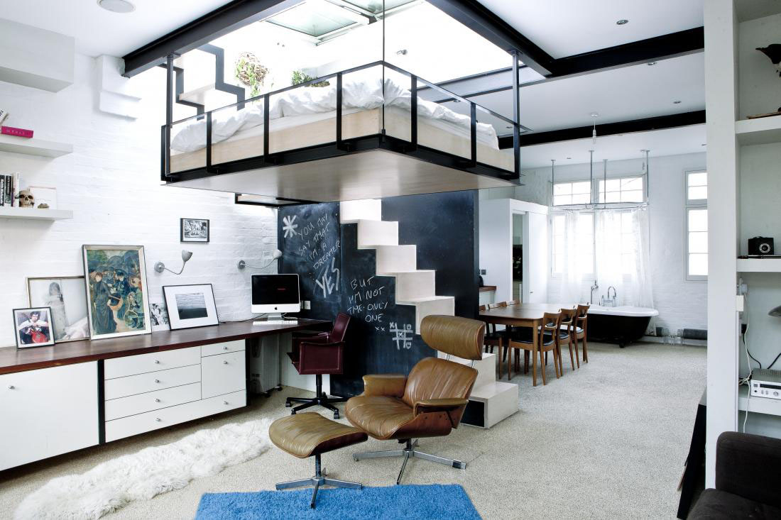 Modern Bohemian Studio Flat With Suspended Bed Idesignarch Interior Design Modern Bohemian Studio Flat With Suspended Bed Idesignarch Interior Design