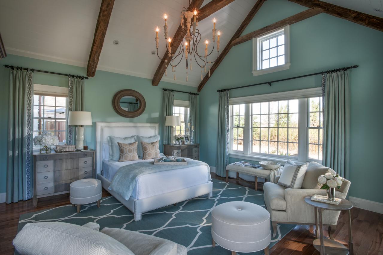 Master Bedroom with Coastal Style Soft Colors