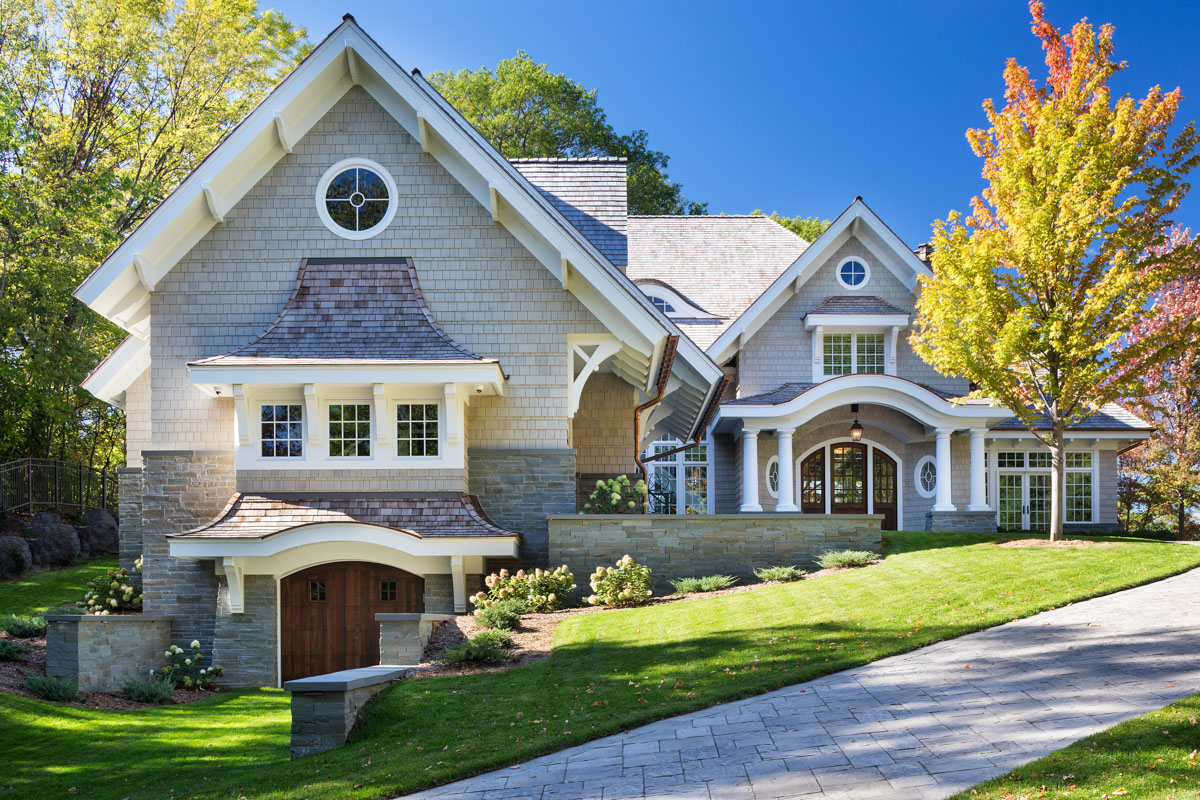 Shingle Style Lakeside Cottage Mansion