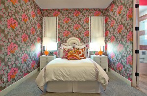 Pink and Orange Bedroom