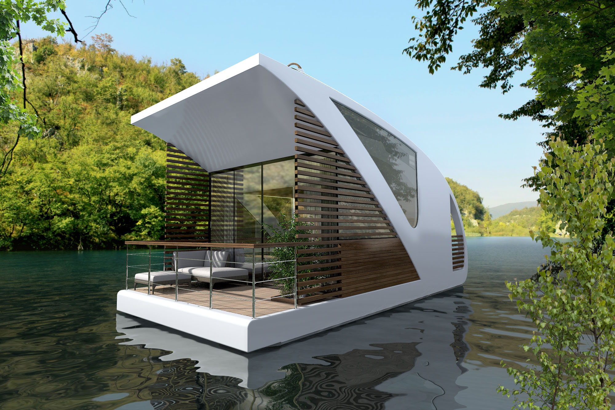 High Concept Luxury Houseboat