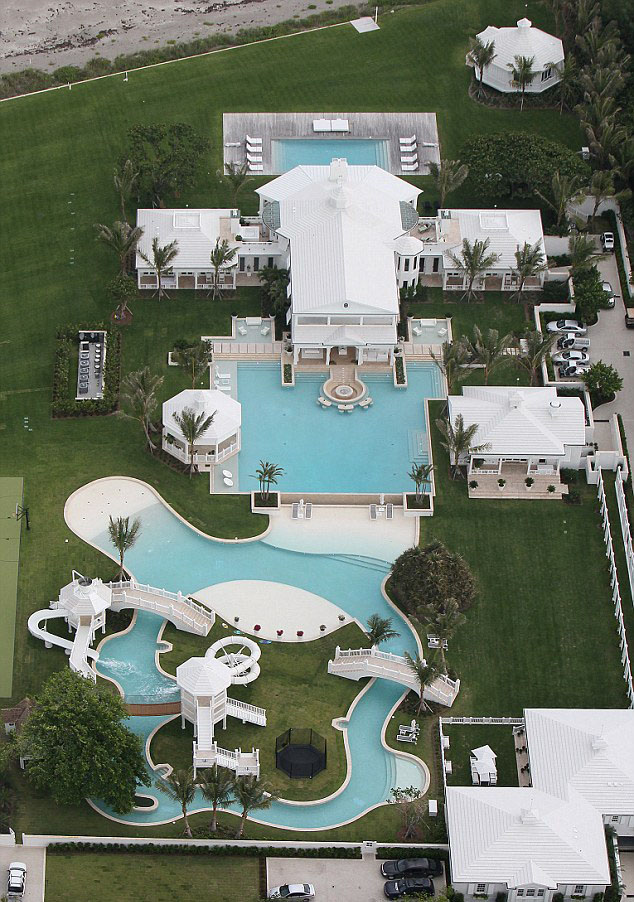 Celine Dion Jupiter Island Home with Water Park