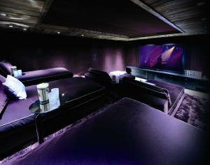 Elegant Home Cinema with Loungers