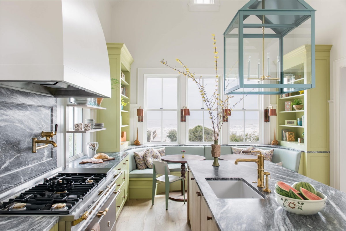 Kitchen with Banquette Seating