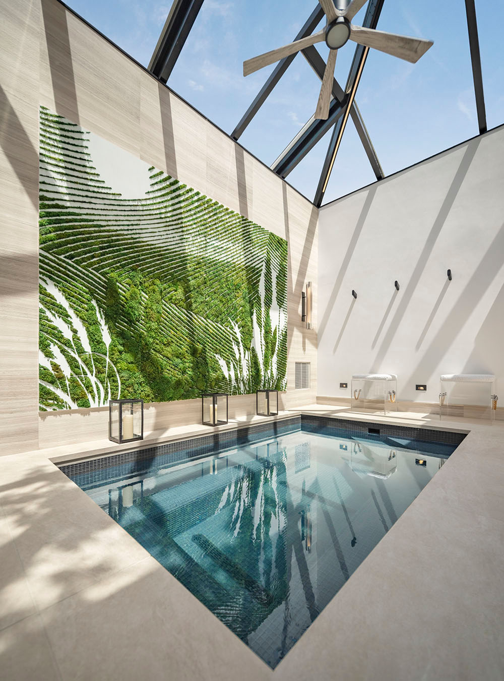 Spa Retreat with Plunge Pool and Skylight