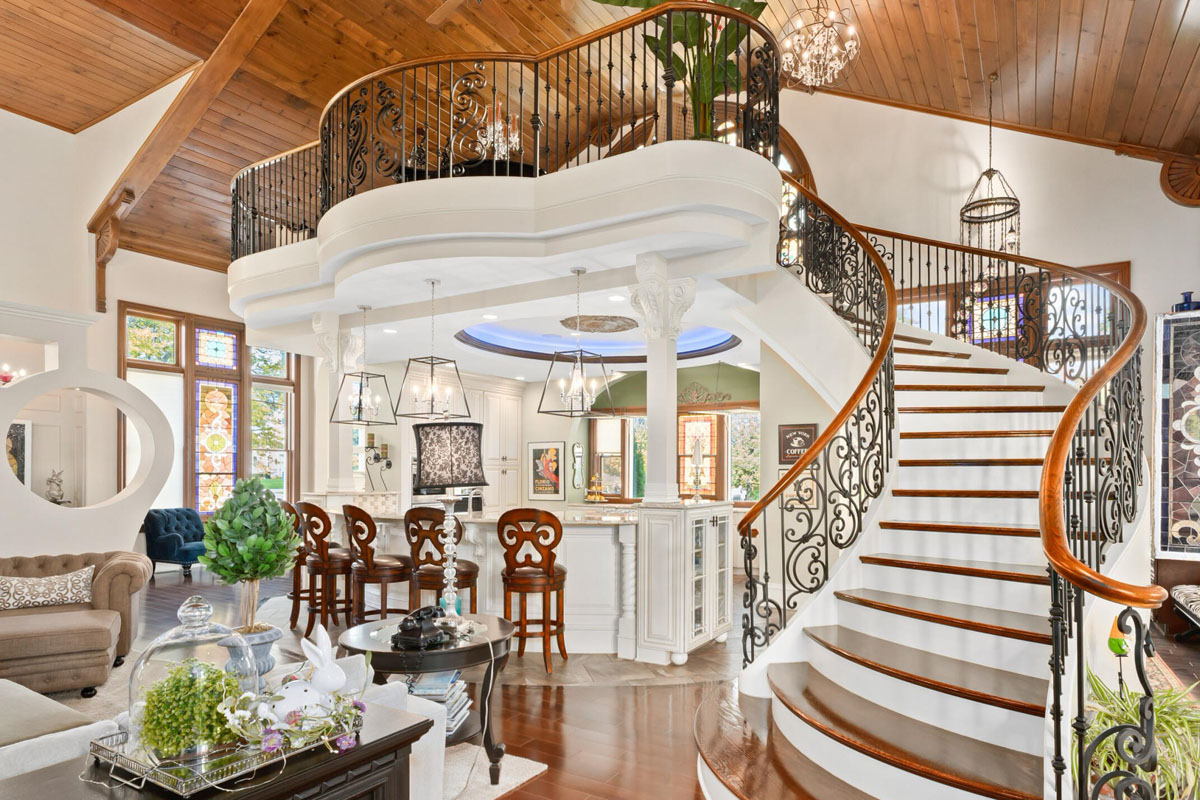 Church Conversion Home Grand Staircase